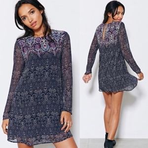 Ecote Long Sleeve Swing Dress